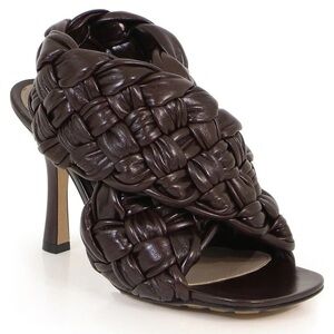 LIKE NEW Bottega Veneta Weaved Board Sandal Heels, Size 38.5